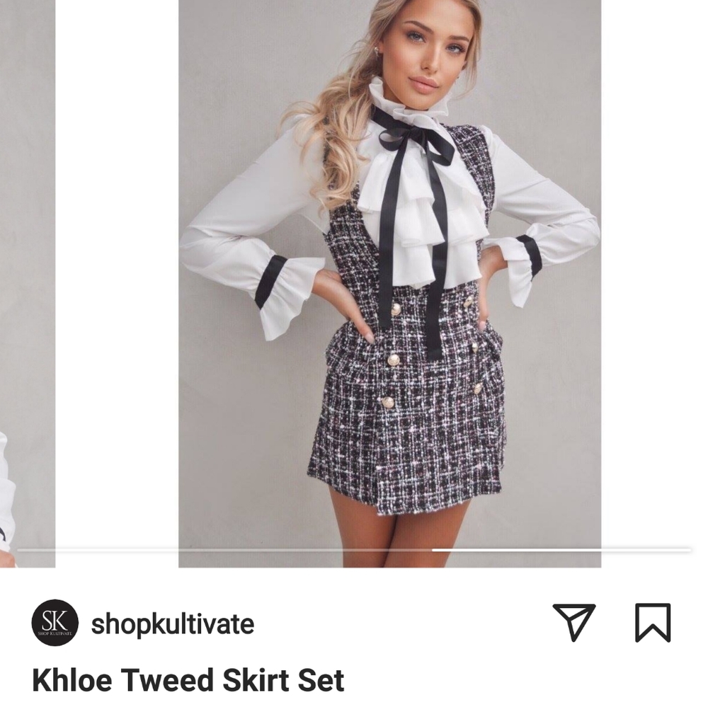 Shop Kultivate tweed set brand new